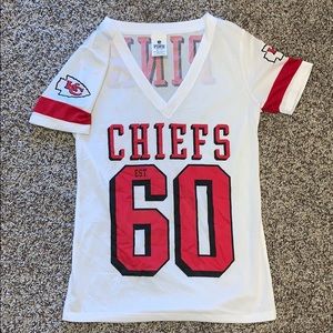 Victoria’s Secret KC Chiefs T-shirt jersey.